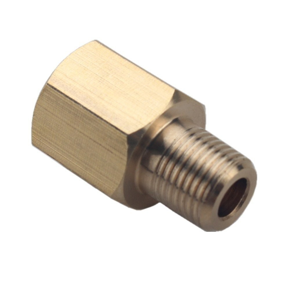 Brass 1/8 NPT Female to 1/8 BSPT Male Gauge Sensor Sender Thread Adapter Reducer