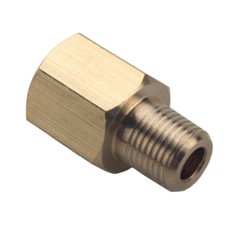 Brass 1/8 NPT Female to 1/8 BSPT Male Gauge Sensor Sender Thread Adapter Reducer