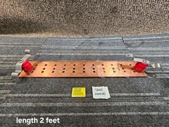 Harger Ground Bar GBI14424C 1/4 x 4 x 24 in C-Pattern 7/16 in Diameter Hole