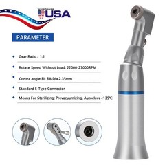 10 NSK Style Dental Slow Low Speed Contra Angle Handpiece Latch E-Type Attach AS
