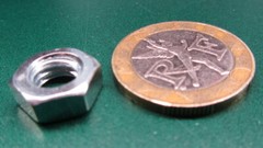 Zinc Plate Steel Grade 2 Hex Nut, RH 5/16″-18 x 3/16″ Height x 1/2″ W 300 Pcs