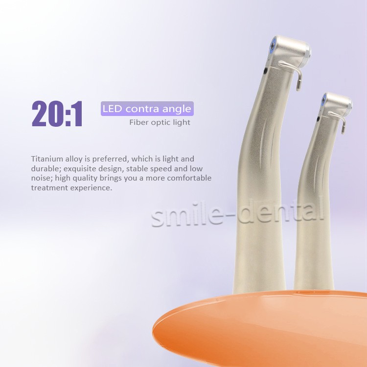 Dental Implant Handpiece 20:1 LED Contra Angle Fit NSK Implant Motor Fiber Optic
