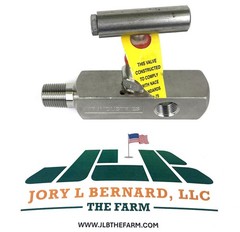 KF INDUSTRIES, N22-125, NEEDLE VALVE, 10000 PSIG, 1/2″MNPT x 1/2″FNPT, SST NEW