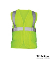SAS Safety Corp 690-1109 | Vest Class 2 Yellow Hi-Viz-L (Pack of 10)
