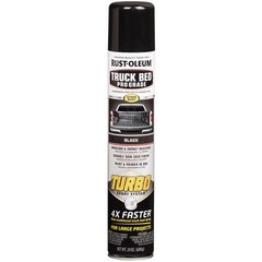 Rust-Oleum Turbo Black Abrasion & Truck Bed Coating Spray 24oz (6-PACK)