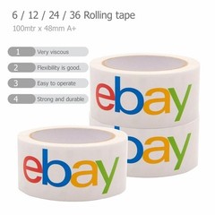 6 rolls 2″x75 yds shipping packaging colour logotapeexpress Official ebay