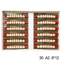 Dental Acrylic Denture Resin Teeth Upper Lower Full Set Shade A1/A2/A3 3/8/16 SM