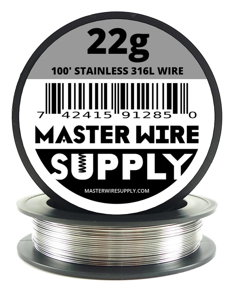 MWS – Stainless Steel 316L – 100 ft – 22 Gauge – Round Wire