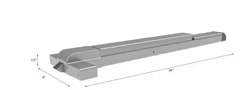 Taco ED 500 Series Aluminum Grade 1 Commercial 36 in. Rim Panic Exit Device