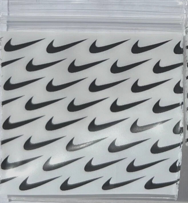 100 SMALL BAGGIES 1515 1.5″ X 1.5″ MINI Resealable DESIGNER BAGS NIKE SWOOSH