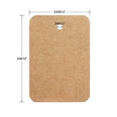 jijAcraft 1000Pcs Price Tags, Brown Clothing Tags for Rectangle, Brown-blank