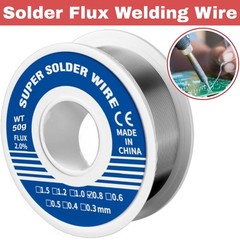 2PCS New 63/37 tin/lead Rosin Core Solder Wire 0.8mm Soldering welding FLUX 50g