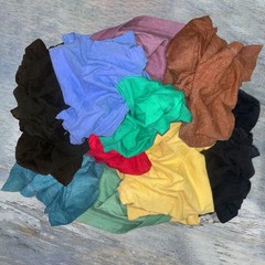 Colored Knit Rags 50 LB Box – T-Shirt Wiping Bulk Cleaning Cloths