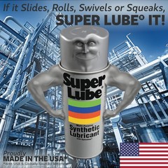 Super Lube 21036 Synthetic Grease (NLGI 2), 3 oz Cartridge, Translucent White