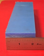 Nylon 6/6 Block 7.75″L, 2.21″W, 1.525″ Thick, 1 Lb, 1.7 oz. Blue Bar Stock