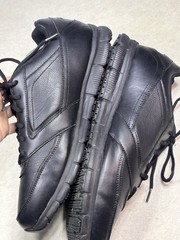 SKECHERS Nampa WIDE SR Work Shoes Relaxed Fit MENS 13 Wide Triple Black 77156W