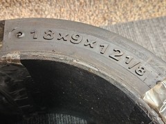 (QTY 2) Total Source Smooth Press-On Forklift Tires 18x9x12-1/8, L220506227