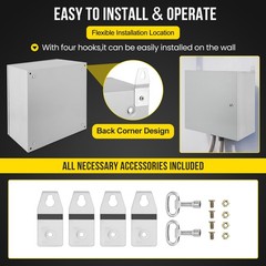 GARVEE Multi-Sizes IP66 Steel Electrical Enclosure Box w/ Lock & Waterproof Seal