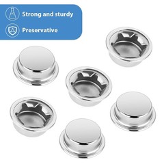 Push on Pushnut Cap Fits 5/8 Inch Axles, 6 Pack Spring Steel Permanent Washer…