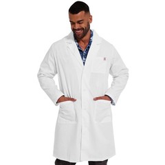 Professional Lab Coat for Men, Long-Sleeve, Unisex White Lab Coat, Adult Men’…