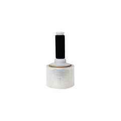 18 Rolls 3″ x 1000 Ft. 80 Ga Narrow Banding Stretch Wrap + Black Spinner Handle