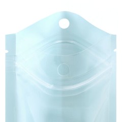 Clear Blue Stand Up Resealable Stand Up Plastic Food Packaging Bags Pouches