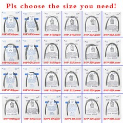 100pcs=10 Packs Dental Orthodontic Niti Rectangular Arch Wire Super Elastic SALE