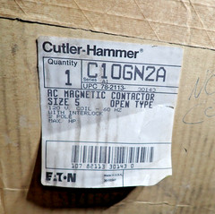 NEW Cutler-Hammer C10GN2A Size 5 Magnetic Contactor 2 Pole 270 AMP NO COIL