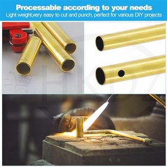 Brass Round Tubes OD 0.8mm – 50mm Length 500mm Model Making Hobbies DIY Repairs