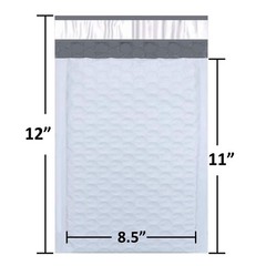 Sales4Less #2 Poly Bubble Mailers 8.5X12 Inches ‎8.5 x 12- 100 Pack, Grey
