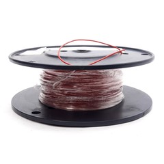 Allied Wire & Cable E22 19 2 Hook-Up Wire, 22AWG, Silver Coated Copper, 100ft