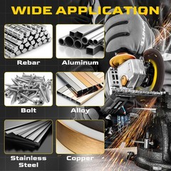 Diamond Cutting Wheel 4 1/2 Inch Metal Cut-Off with 6000+ Cuts on Rebar – 3 Pack