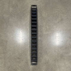 Cable Track Plastic Black 2 in x 1 in x 29 in Segmented Carrier