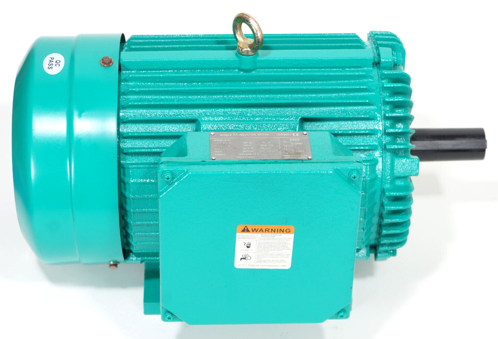10HP Single Phase Electric Motor Cast Iron 215T 1725RPM 220V 230V 240V AC 1PH