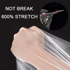 Durable 80 Gauge Clear Stretch Film with Handles – 12” x 1000′ for Easy Packing