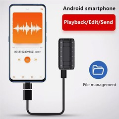 500 Hrs Mini Spy Voice Activated Recorder Digital Audio Magnetic 64GB MP3 Player
