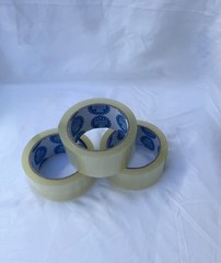 Clear Carton Sealing/Packaging Tape 2″ x 55 yds, Pre-Printed Text, 3 Rolls