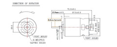 2pc 18v DC Motor 550 High Torque 20k RPM RC Car Drill Tool 1/8in Round Shaft