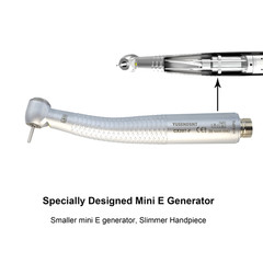 Dental High Speed Handpiece 4 Hole LED Self Power Air Turbine NSK QD-J Coupler