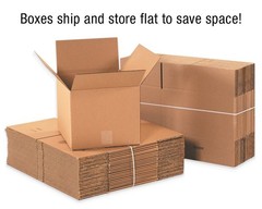TAPE LOGIC 16 x 12 x 4 Corrugated Cardboard Boxes, Flat 16″L x 12″W x 4″H, Pa…