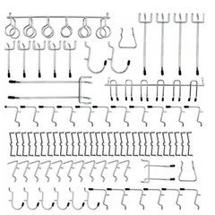 81pcs Pegboard Hangers Set Kit For Work Shop Storage Display Organization Garage