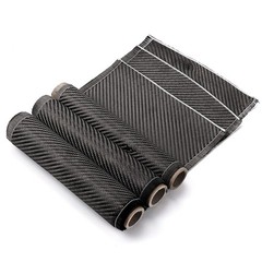 20*150CM Real Carbon Fiber Fabric Cloth Roll 3k 200gsm 2×2 Twill Weave Black