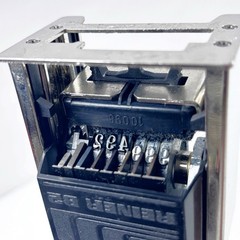 German Reiner B2 Numbering Machine Sequent Stamp Metal Office Industrial Vintage
