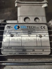Used Keltech 1/4hp 3ph 1700 rpm AL1445C Motor