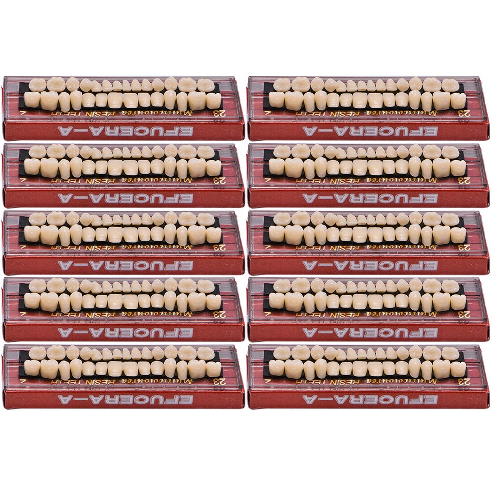 280ps Acrylic Resin Denture 23# A2 Dental Full Set Teeth Upper Lower Shade OS29