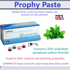 Dental Prophy Paste Up to 400 Prophylaxis Non Splatter Mark3 All types & Flavors