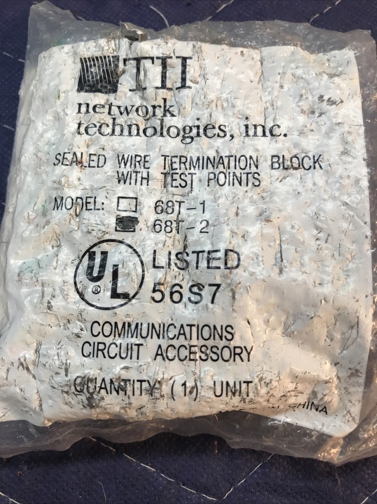 TII network technologies, Inc. 68T-2 Sealed Wire Termination Block With Test Pts