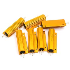5/10/25 ~500W High Power Golden Aluminium Load Resistor Wirewound Various Values