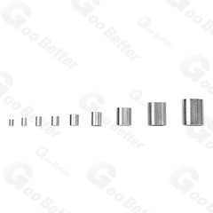 Copper / Stainless Steel Ferrules Crimping Sleeve Wire Rope Cable For Steel Wire