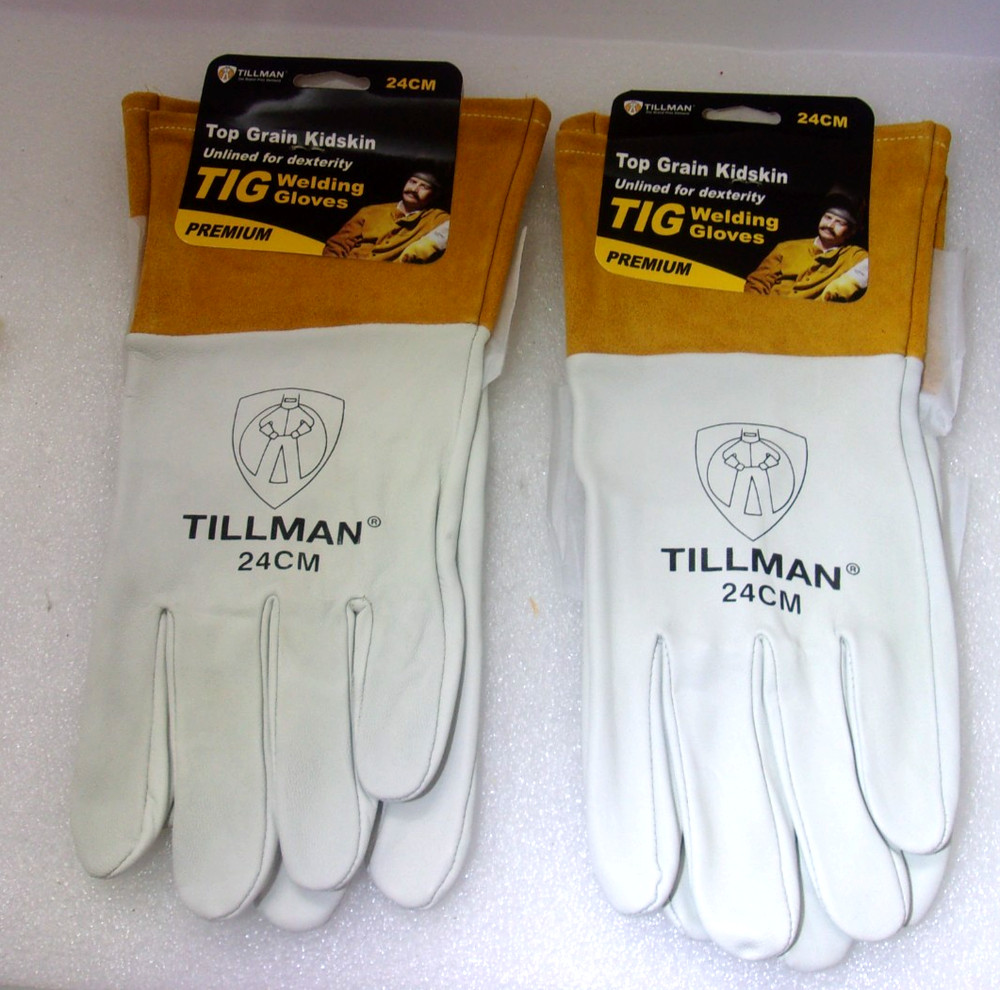 TILLMAN 24CM Welding Glove, 4″ Cuff, Top Grain kidskin, Medium (6 Pairs-Pk)